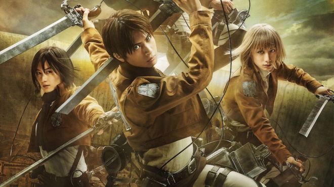 Attack on Titan the Musical Eren Mikasa Armin