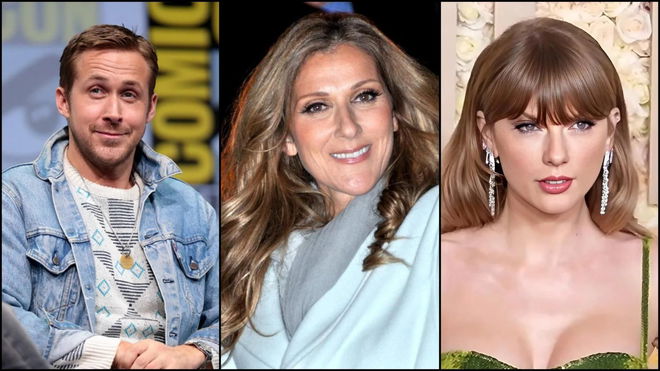 Ryan Gosling, Celine Dion, Taylor Swift