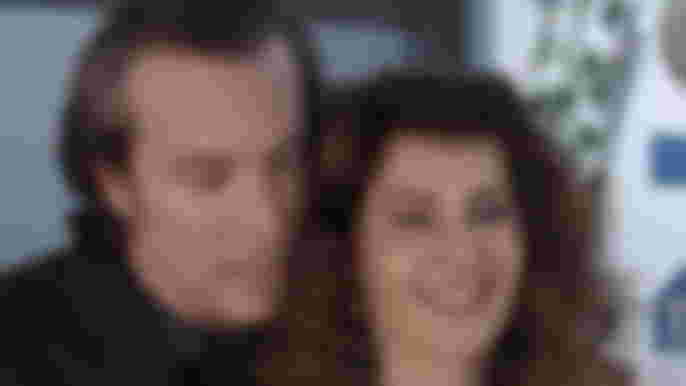 Nia Vardalos as Fotoula Portokalos, John Corbett as Ian Miller in My Big Fat Greek Wedding 2