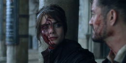 Vignette with an injured eye