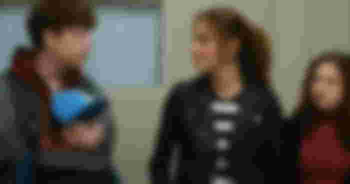 The Family Plan Van Crosby: Van Crosby as Kyle Morgan, Michelle Monaghan as Jessica Morgan, Zoe Colletti as Nina Morgan in The Family Plan