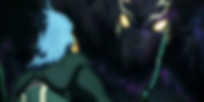 Sunraku fighting Lycagon the Nightslayer in Shangri-La Frontier