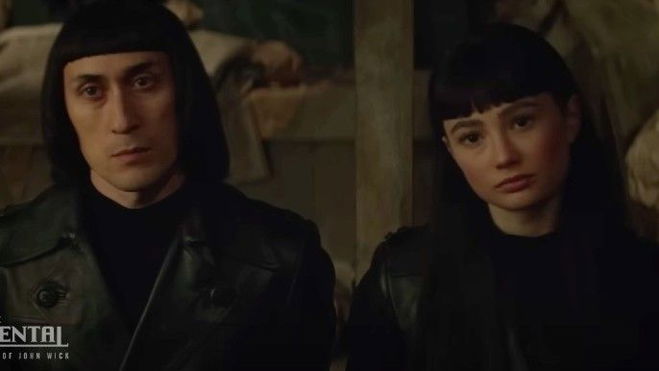 Mark Musashi as Hansel, Marina Mazepa as Gretel in The Continental