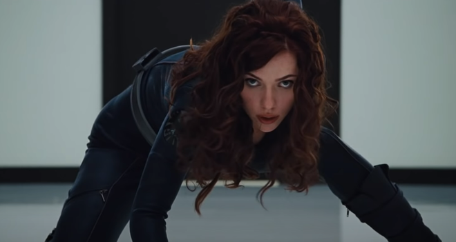 Black Widow makes her first MCU appearance in Iron Man 2