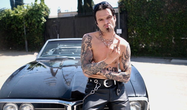 Sebastian Stan Goes Shirtless While Playing Drums in Pam & Tommy Set Video
