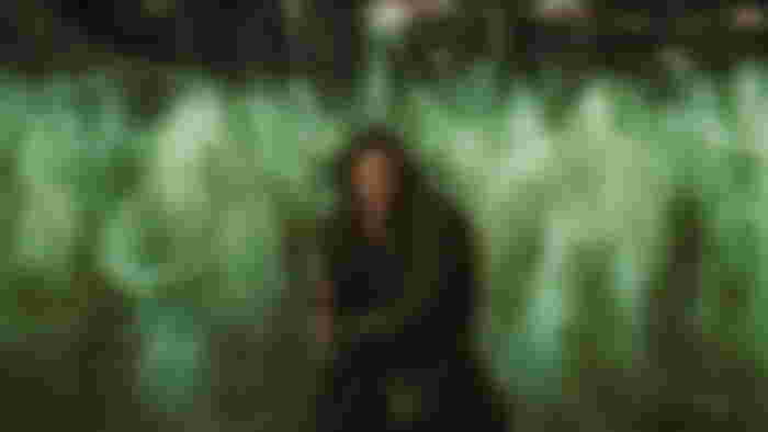 Aragorn with the Army of the Dead in The Lord of the Rings