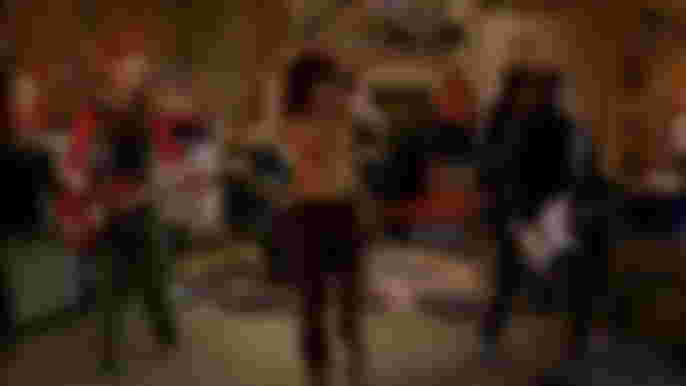 Pink Slip band Lindsay Lohan as Anna Coleman, Christina Vidal as Maddie, Haley Hudson as Peg in Freaky Friday