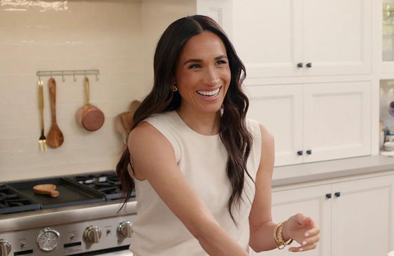 With Love, Meghan. Meghan, Duchess of Sussex in episode 105 of With Love, Meghan.