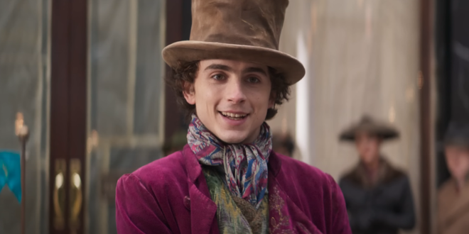 Timothée Chalamet as Willy Wonka