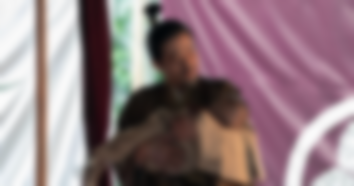 Lord Yoshii Toranaga (Hiroyuki Sanada) looks fondly at his son in Shōgun