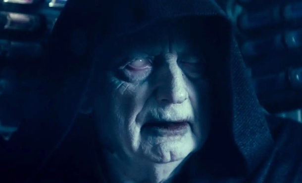 Ian McDiarmid as Palpatine in Star Wars: The Rise of Skywalker