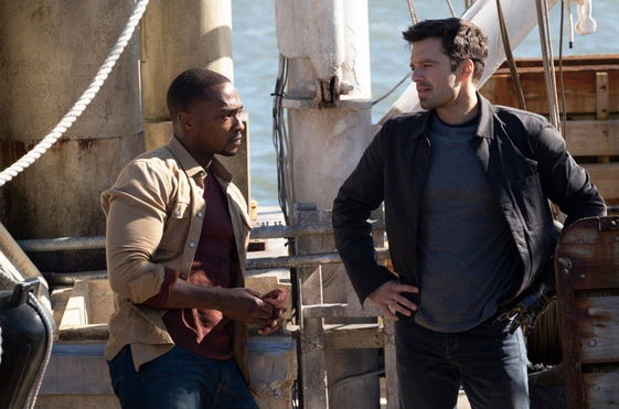 The Falcon and The Winter Soldier Stills Tease Sharon Carter in Action, Sam and Bucky Being Buddies