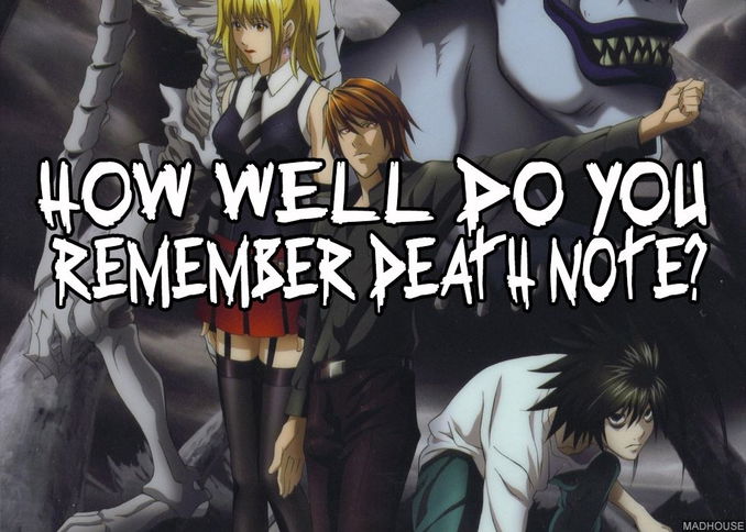 How Well Do You Remember Death Note?