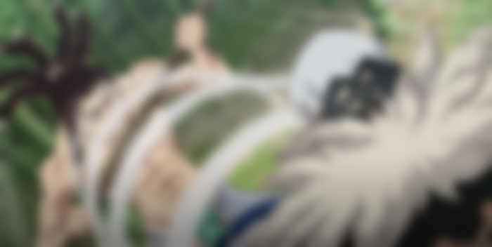 Hyoga and Moz battling in Dr. Stone