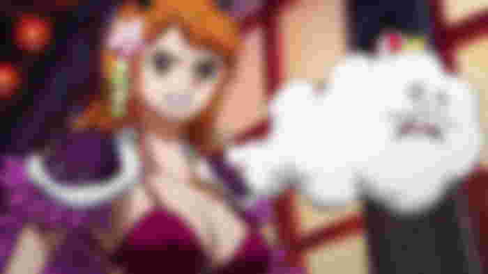 Nami and Zeus looking troubled.