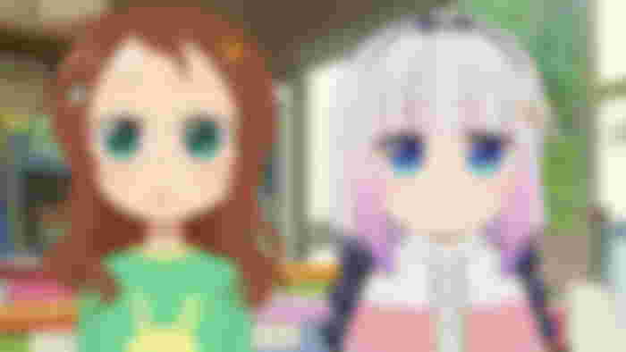 Saikawa and Kanna in Episode 5 of Miss Kobayashi's Dragon Maid S.