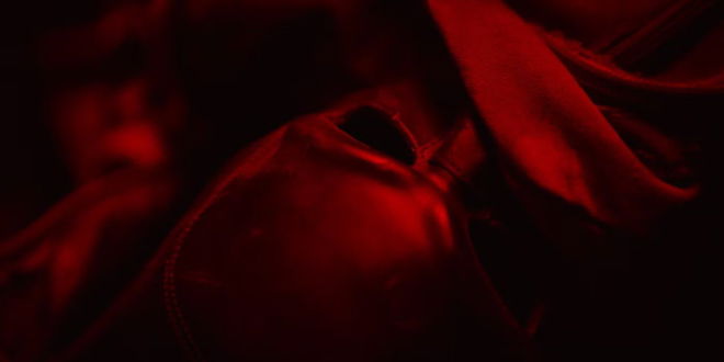 The Batman Mask In Red And Black