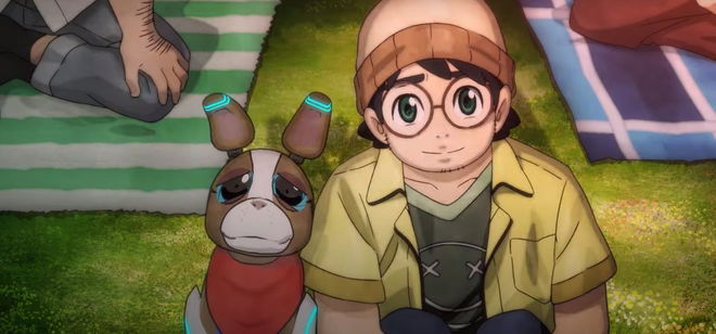 Netflix AI Anime dog and his boy