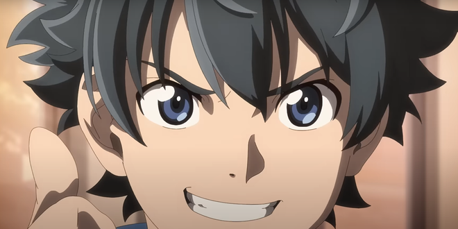 Rakuro smiling in Shangri-La Frontier