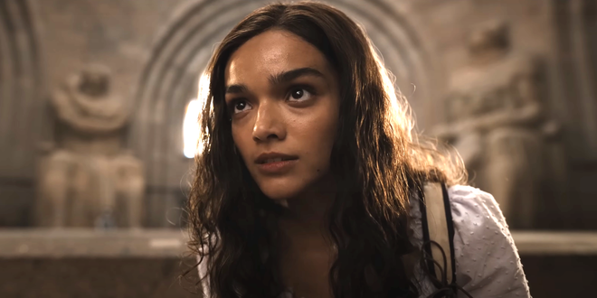 Rachel Zegler as Lucy Gray Baird in The Ballad of Songbirds and Snakes