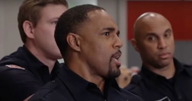 Ben attends training at Station 19. 