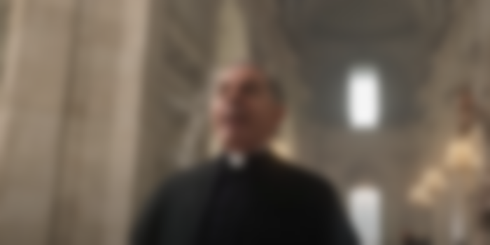 Rowan Atkinson as Father Julius in Wonka