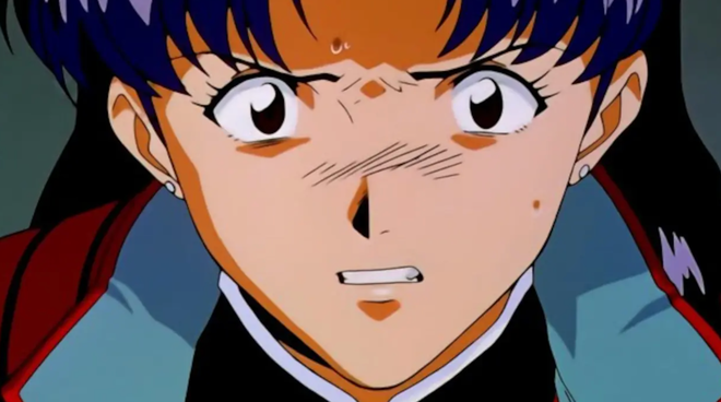 what does tumbling down mean end of evangelion misato
