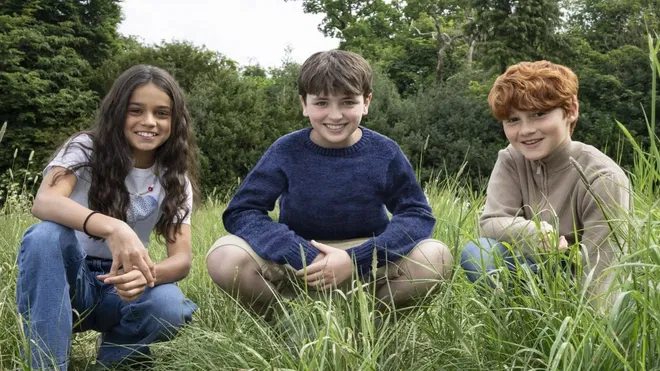 Arabella Stanton, Dominic McLaughlin, and Alastair Stout in Harry Potter series