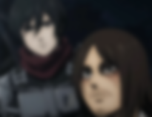 Eren and Mikasa on Attack on Titan Season 4