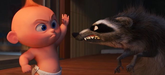 It’s Jack-Jack vs the Raccoon in Sneak Peek for Home Release of The Incredibles 2