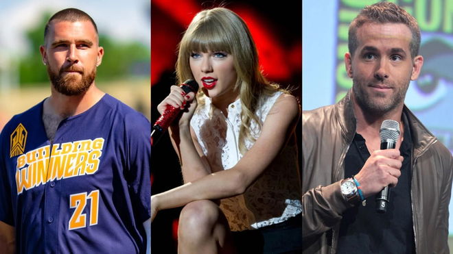 Travis Kelce, Taylor Swift, Ryan Reynolds