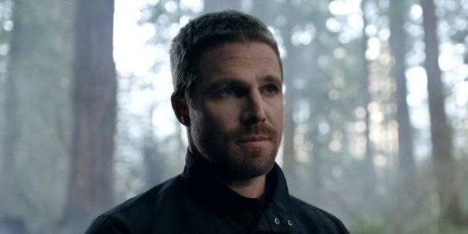 Oliver explaining the new multiverse to Barry