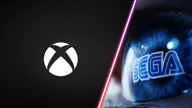 The logos of Xbox and Sega.