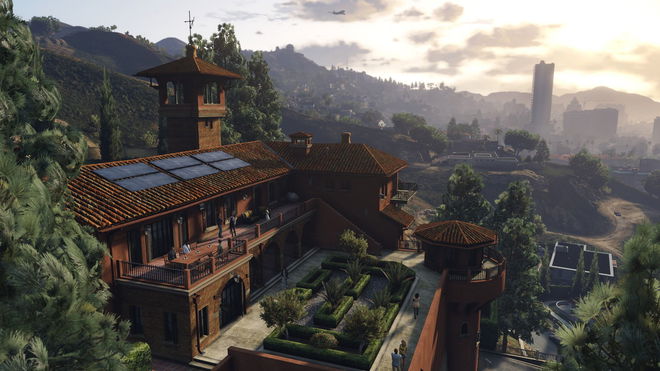 A promo screenshot for GTA Online.