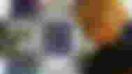 Cloud Strife next to a Queen's Blood board