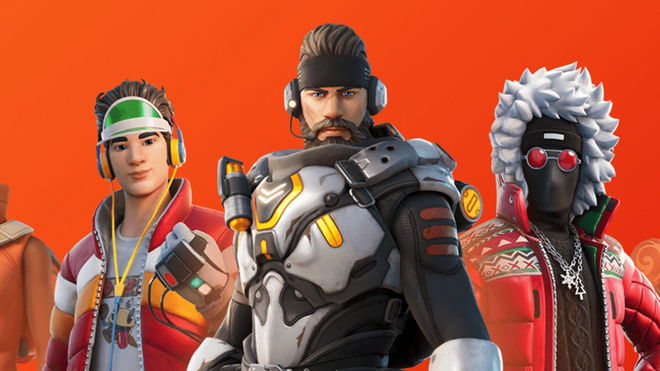 Image of three new Fortnite skins.