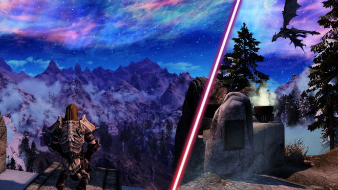 Some new locations in Skyrim's Sovngarde.