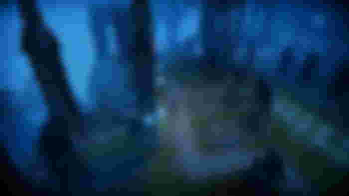 Image of a dark graveyard in V Rising.
