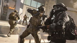 Modern Warfare 3 players fighting in sunlit building