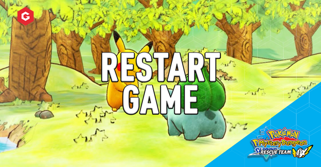 Pokemon Mystery Dungeon DX: How to restart the game