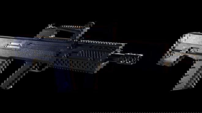 Image showing Oden assault rifle on black background