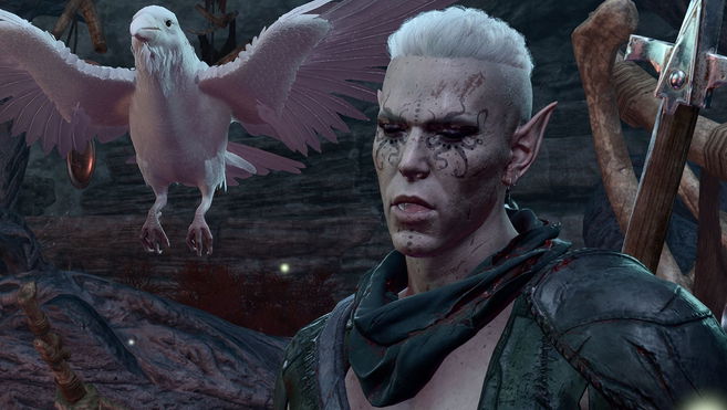 An evil-looking character in Baldur's Gate 3.