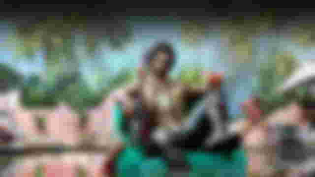 Screenshot showing Dead Island 2 Jacob in swimming pool