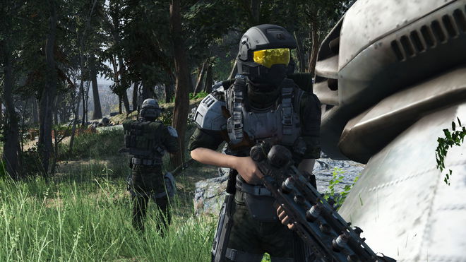Some Halo armour in Fallout 4.