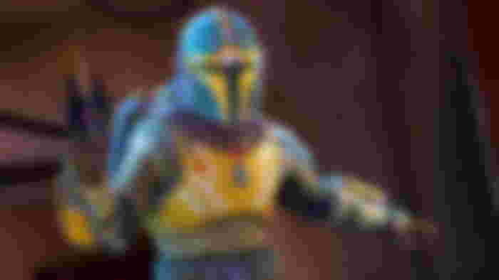 An image of Aran Tal, a Mandalorian warrior in Star Wars Hunters.