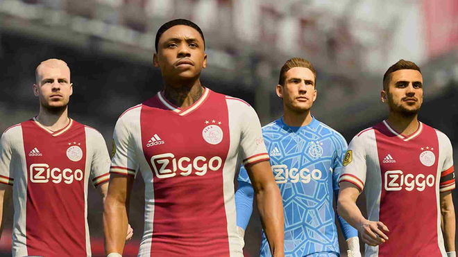 Image of Ajax players in FIFA 23