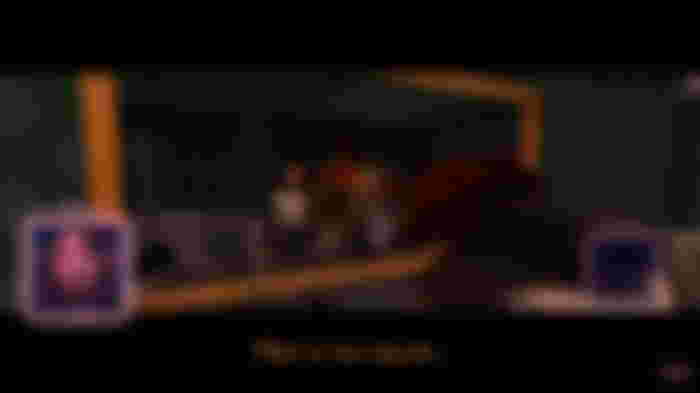 The player character looking in the mirror in The Tartarus Key.
