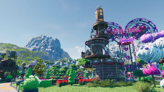 Roller coaster in Park Beyond