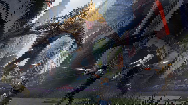 Giant zombie monster jumping toward the players in Undawn.