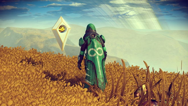 Character on planet in No Man's Sky